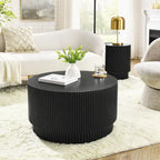 Table Basse H-Barrel de 40 cm, Style Nordique, Design Simple, Adaptée à Une Utilisation Intérieure Et Extérieure, Matériau Oxyde De Magnésium