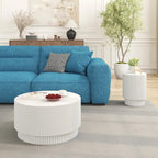 Table Basse H-Barrel de 40 cm, Style Nordique, Design Simple, Adaptée à Une Utilisation Intérieure Et Extérieure, Matériau Oxyde De Magnésium