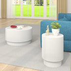 Table Basse H-Barrel de 40 cm, Style Nordique, Design Simple, Adaptée à Une Utilisation Intérieure Et Extérieure, Matériau Oxyde De Magnésium