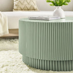 Table Basse H-Barrel de 40 cm, Style Nordique, Design Simple, Adaptée à Une Utilisation Intérieure Et Extérieure, Matériau Oxyde De Magnésium