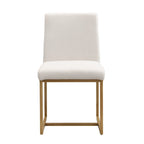 Ensemble de salle à manger rectangulaire moderne Carter avec table en faux marbre et six chaises rembourrées
