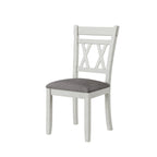 Chaises de salle à manger en bois massif avec assise en tissu de linEnsemble de 2/4/6 chaises de cuisine
