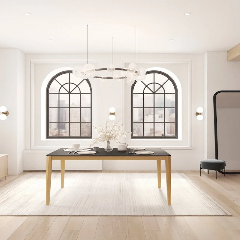 Table à manger d'intérieur en bois Midtown Concept Valse