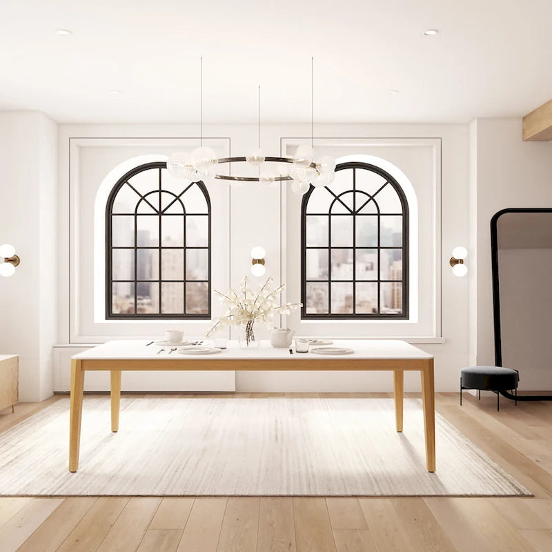 Table à manger d'intérieur en bois Midtown Concept Valse