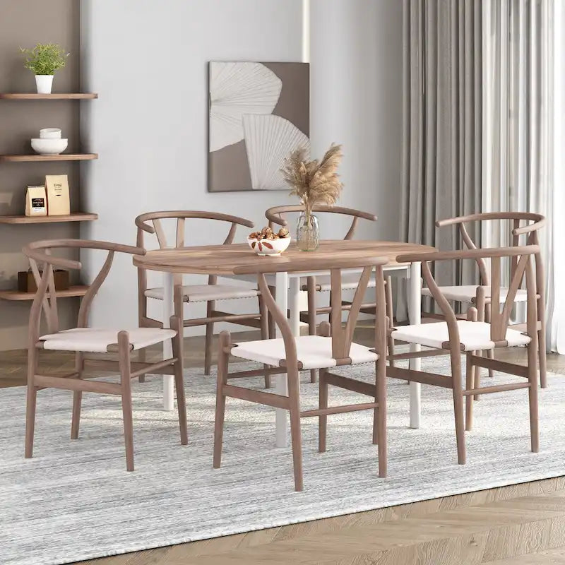 Chaises de salle à manger Gessford en frêne (lot de 6) par