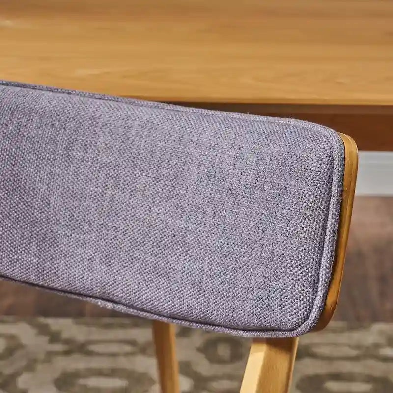 Ensemble de salle à manger rectangulaire 5 pièces en bois Alma Mid-Century par