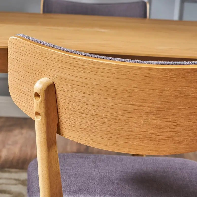 Ensemble de salle à manger rectangulaire 5 pièces en bois Alma Mid-Century par