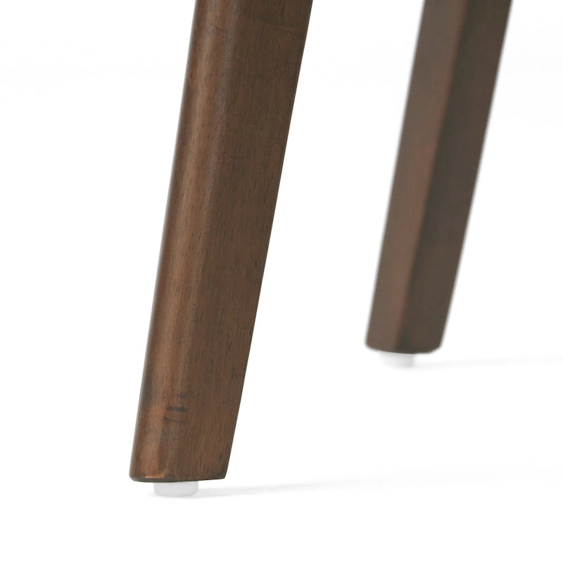 Ensemble de salle à manger rectangulaire 5 pièces en bois Alma Mid-Century par