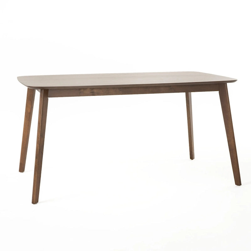 Ensemble de salle à manger rectangulaire 5 pièces en bois Alma Mid-Century par