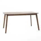 Ensemble de salle à manger rectangulaire 5 pièces en bois Alma Mid-Century par