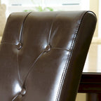 Chaise de salle à manger en cuir reconstitué Taylor Brown (ensemble de 2) par