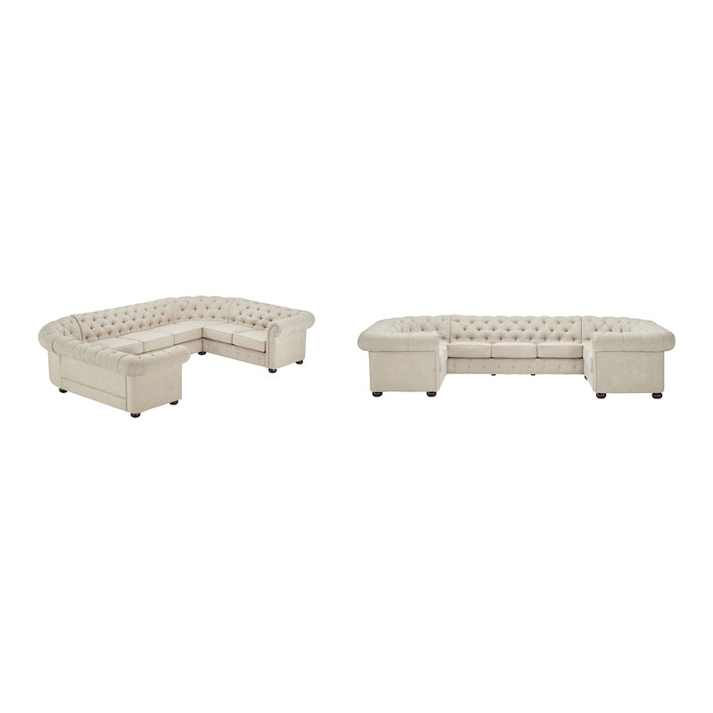 Canapé d'angle Chesterfield 9 places en U Gdansk
