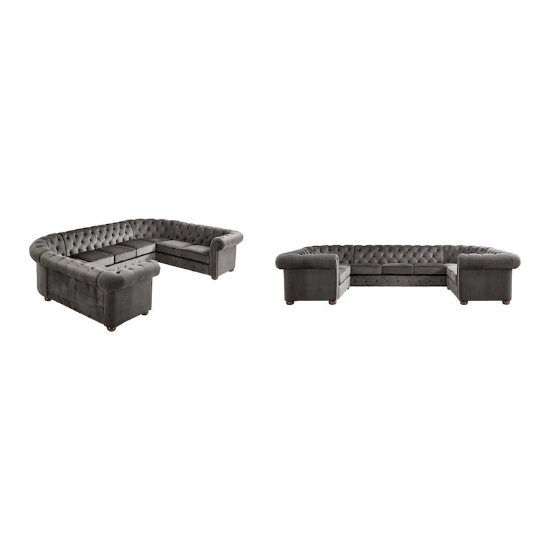 Canapé d'angle Chesterfield 9 places en U Gdansk