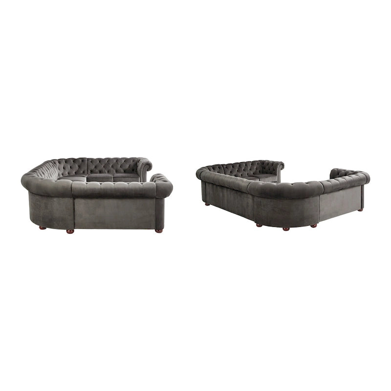 Canapé d'angle Chesterfield 9 places en U Gdansk