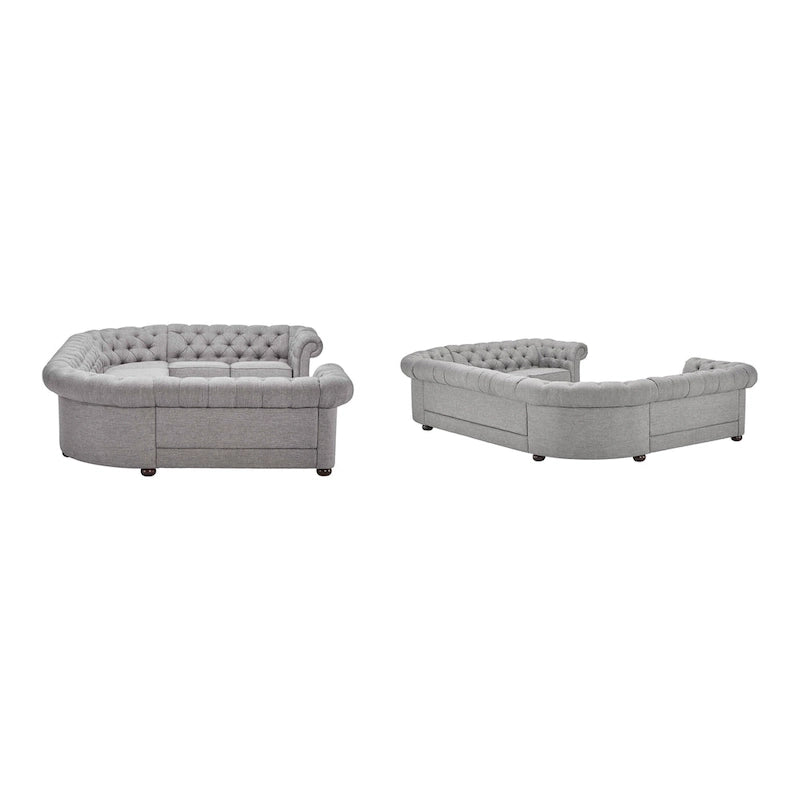 Canapé d'angle Chesterfield 9 places en U Gdansk