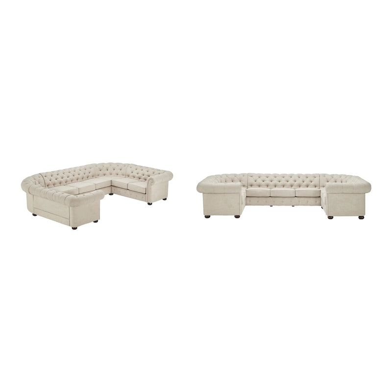 Canapé d'angle Chesterfield 9 places en U Gdansk