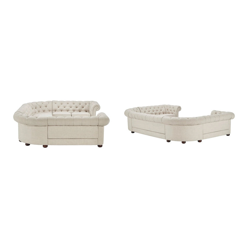 Canapé d'angle Chesterfield 9 places en U Gdansk