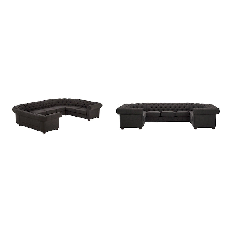 Canapé d'angle Chesterfield 9 places en U Gdansk