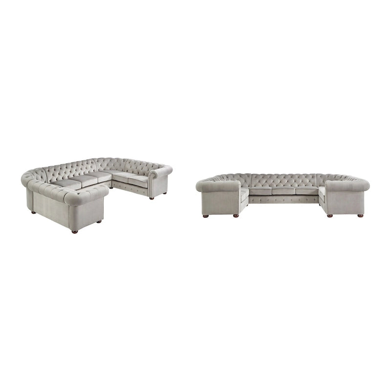 Canapé d'angle Chesterfield 9 places en U Gdansk