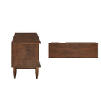Meuble TV Bardolino Mid-Century en bois à 2 tiroirs - 150 cm