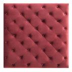 Grand pouf ottoman touffeté Nola Velvet
