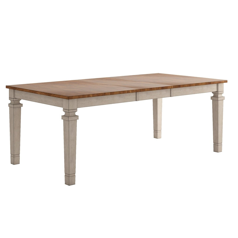 Table à manger extensible en bois massif Elena par