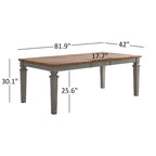 Table à manger extensible en bois massif Elena par