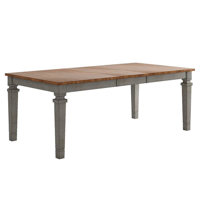 Table à manger extensible en bois massif Elena par