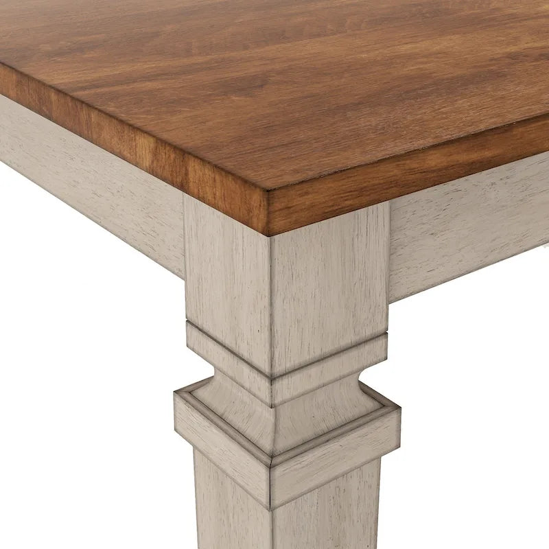 Table à manger extensible en bois massif Elena par