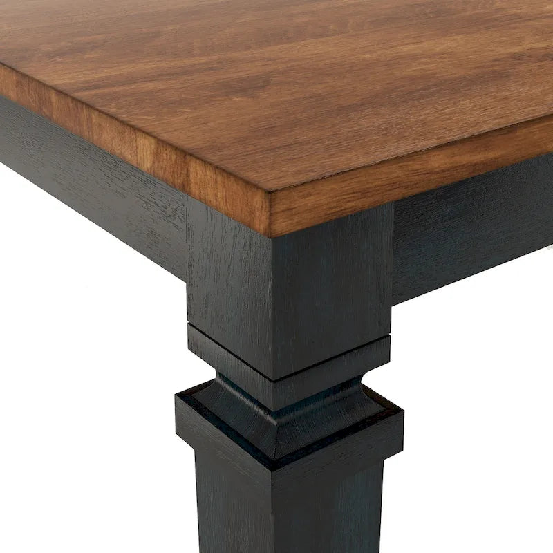 Table à manger extensible en bois massif Elena par