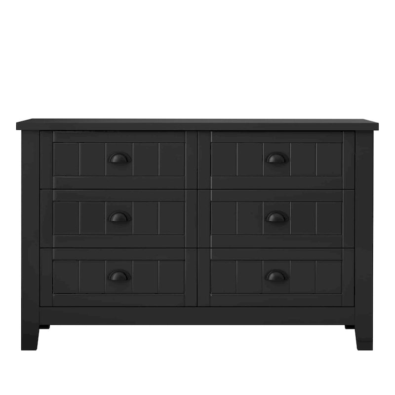 Commode, Armoire de chambre à coucher avec poignées rétro en forme de coquille