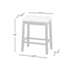 Tabourets de bar rembourrés de 74 cm (Lot de 2)