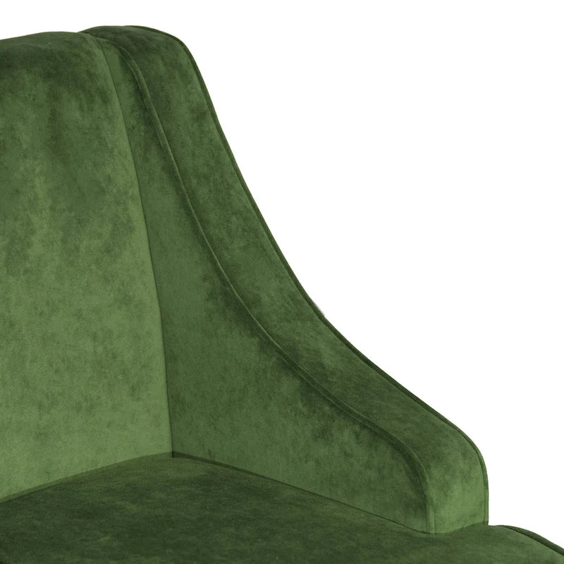 Fauteuil d'appoint Lyric Velvet à accoudoirs incurvés
