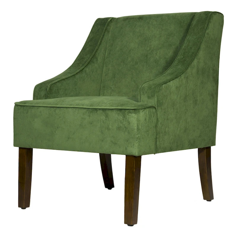 Fauteuil d'appoint Lyric Velvet à accoudoirs incurvés