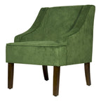 Fauteuil d'appoint Lyric Velvet à accoudoirs incurvés