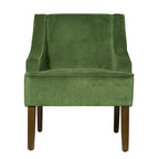 Fauteuil d'appoint Lyric Velvet à accoudoirs incurvés