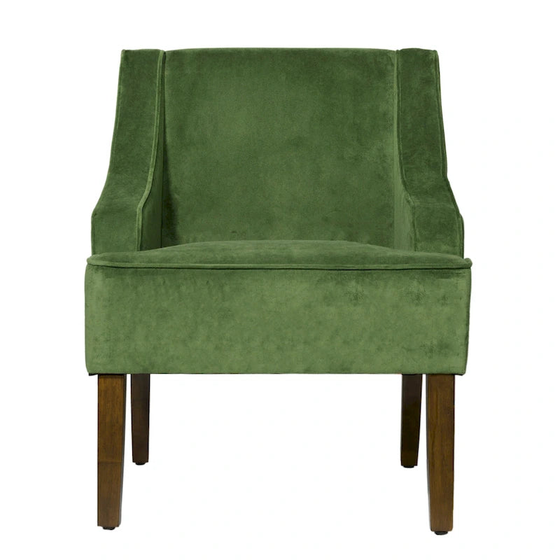 Fauteuil d'appoint Lyric Velvet à accoudoirs incurvés