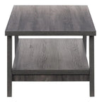 Table basse Hollywood avec étagère, gris foncé