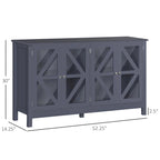 Meuble de cuisine, buffet avec étagère de rangement réglable