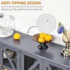 Meuble de cuisine, buffet avec étagère de rangement réglable