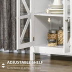 Meuble de cuisine, buffet avec étagère de rangement réglable