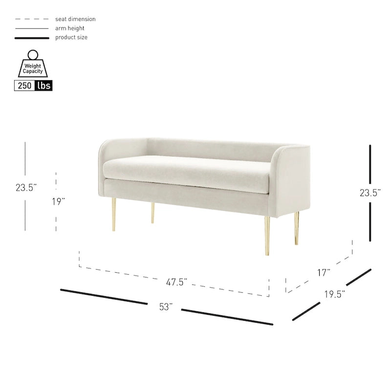 Banc Marsha Velours