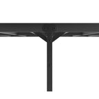 Lit double plate-forme en métal avec tête de lit