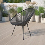 Fauteuil de salon Papasan en rotin/cordon élastique