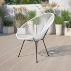 Fauteuil de salon Papasan en rotin/cordon élastique