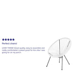 Fauteuil de salon Papasan en rotin/cordon élastique