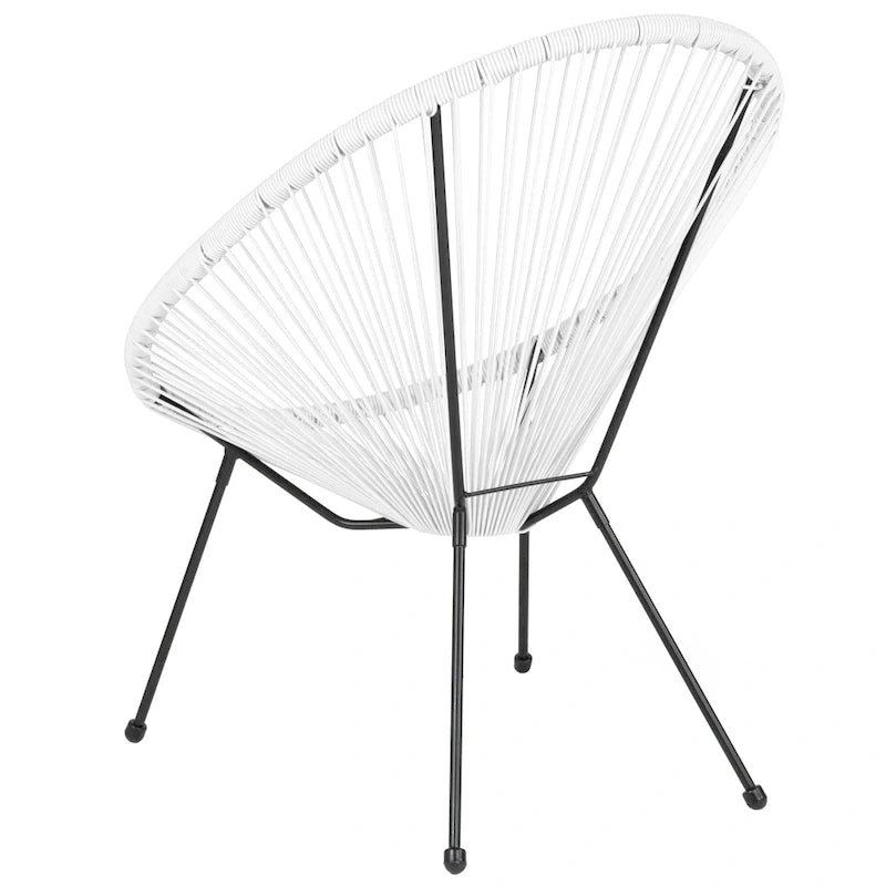 Fauteuil de salon Papasan en rotin/cordon élastique