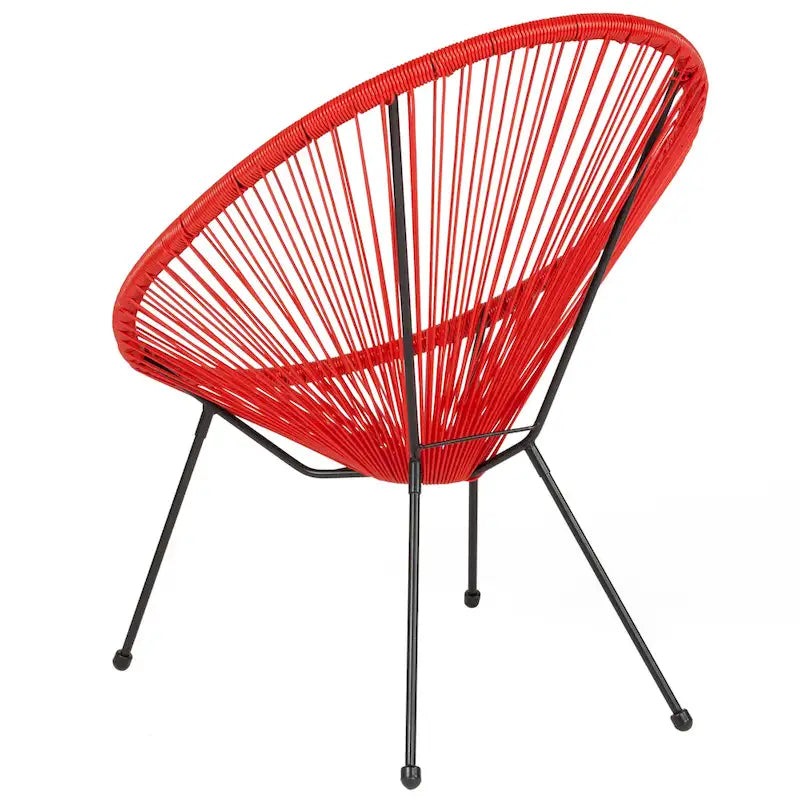 Fauteuil de salon Papasan en rotin/cordon élastique