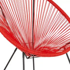 Fauteuil de salon Papasan en rotin/cordon élastique