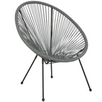 Fauteuil de salon Papasan en rotin/cordon élastique